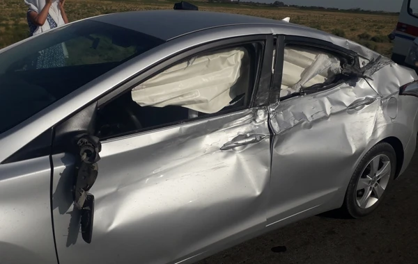 Kürdəmirdə 3 “Hyundai” toqquşub - 6 nəfər xəsarət alıb - FOTO