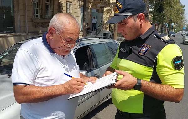 Təhlükəsizlik kəmərindən istifadə etməyənlər məsuliyyətə cəlb edilib - FOTO