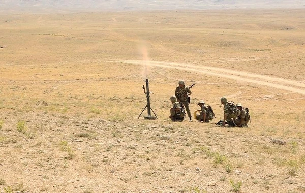 Ordumuzun minaatan bölmələrində döyüş hazırlığı məşğələləri keçirilir - VİDEO/ FOTO