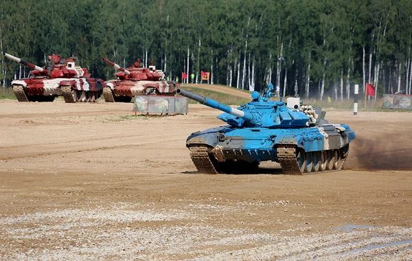 Hərbçilərimiz “Tank biatlonu” müsabiqəsində ilk yarışa başlayıblar - FOTO