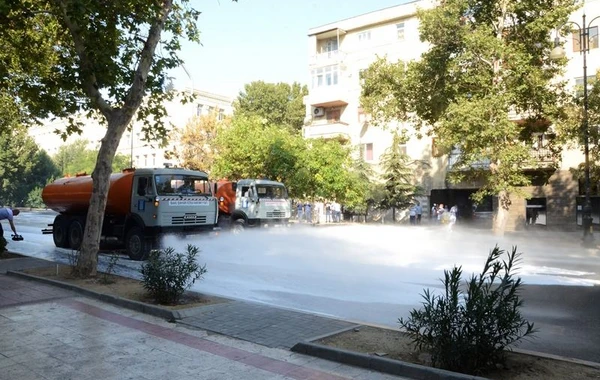 Bu gün Bakıda 550 küçə dezinfeksiya edilib - FOTO