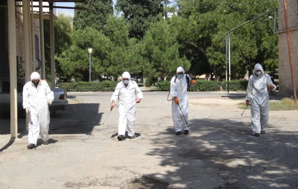 Gəncədə dezinfeksiya işləri aparılıb - FOTO