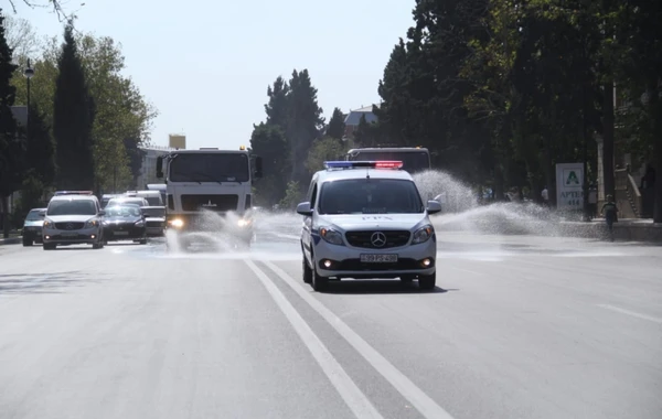 Gəncədə dezinfeksiya işləri aparılıb - FOTO