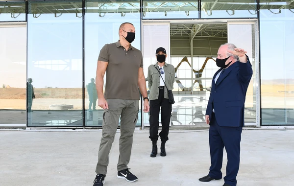 Prezident və xanımı Füzuli Beynəlxalq Hava Limanında görülən işlərlə tanış olublar - FOTO
