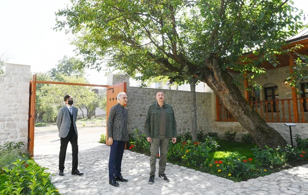 Şuşada Bülbülün ev-muzeyinin bərpadan sonra açılışı olub - FOTO
