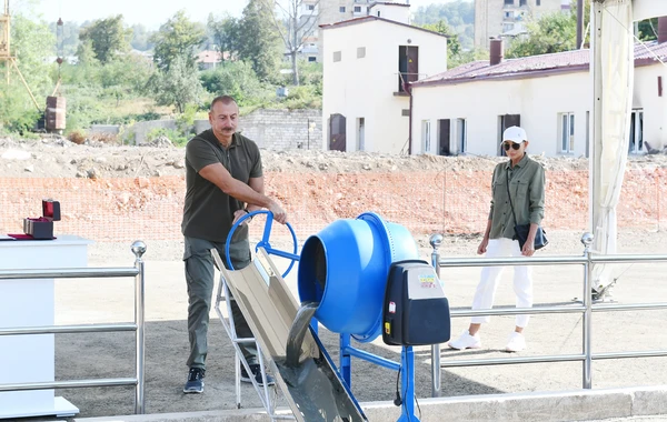 Şuşada “Otel və Konfrans Mərkəzi”nin təməli qoyulub - FOTO/YENİLƏNİB
