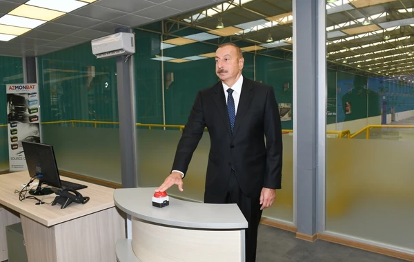 Sumqayıt Kimya Sənaye Parkında “Azmonbat” MMC-nin açılışı olub - YENİLƏNİB - FOTO