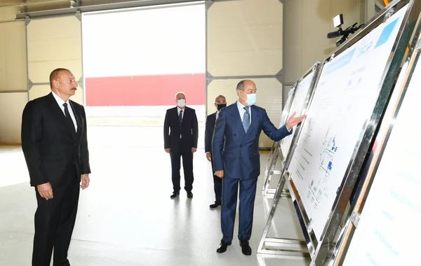 Sumqayıt Kimya Sənaye Parkında “Azmonbat” MMC-nin açılışı olub - YENİLƏNİB - FOTO