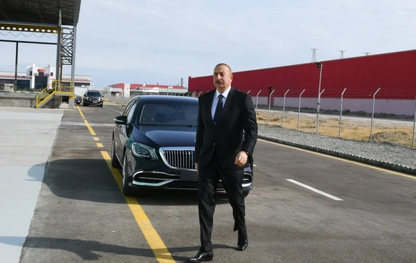 Sumqayıt Kimya Sənaye Parkında “Azmonbat” MMC-nin açılışı olub - YENİLƏNİB - FOTO