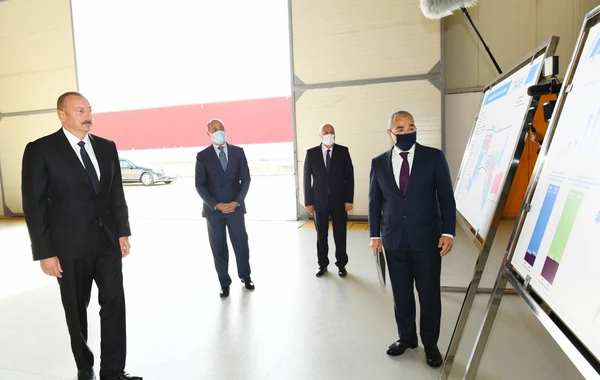 Sumqayıt Kimya Sənaye Parkında “Azmonbat” MMC-nin açılışı olub - YENİLƏNİB - FOTO