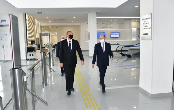 Президент Ильхам Алиев принял участие в открытии Сумгайытского судебного комплекса - ФОТО