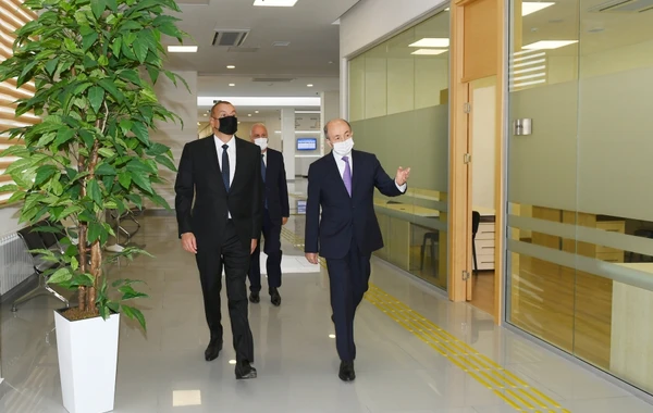Президент Ильхам Алиев принял участие в открытии Сумгайытского судебного комплекса - ФОТО