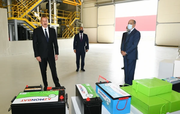 Президент Ильхам Алиев принял участие в открытии ООО "Азмонбат" - ФОТО