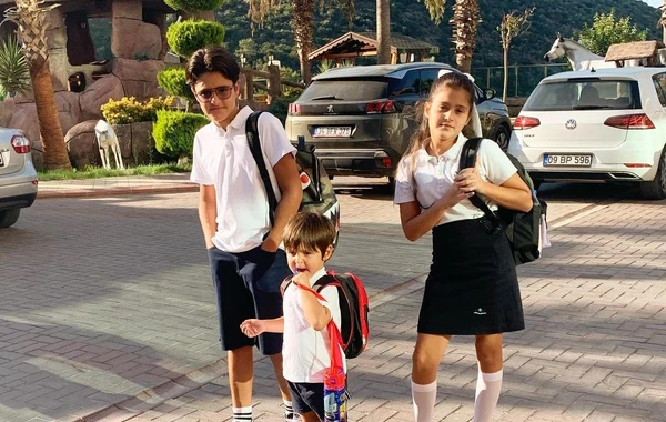 Miri Yusifin övladları Türkiyədə məktəbə getdi - FOTO