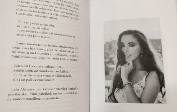 Leyla Əliyevanın “Açıq pəncərə” kitabı fin dilində nəşr olunub - FOTO