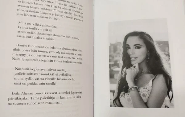 Книга Лейлы Алиевой "Открытое окно" издана на финском языке - ФОТО
