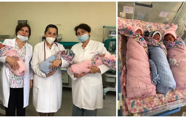 Qubada 19 yaşlı qadın üçəm dünyaya gətirib - FOTO