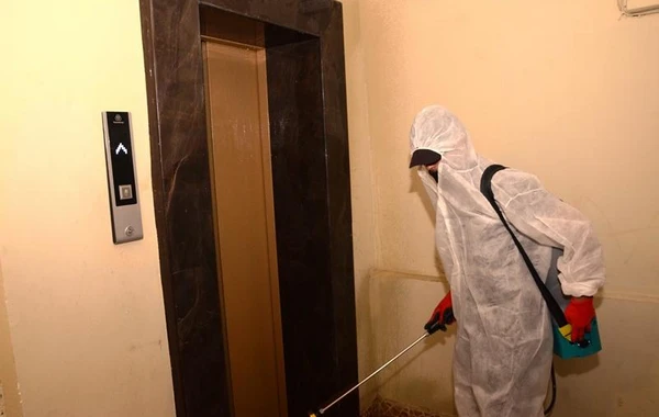 Bakıda növbəti dezinfeksiya işləri aparılır - YENİLƏNİB - FOTO