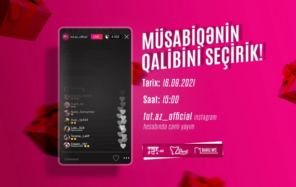 Tut.az-dan asan hədiyyə qazanmaq üçün SON ŞANS