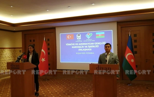 Azərbaycan və Türkiyənin gənclər təşkilatları arasında memorandum imzalanıb - FOTO