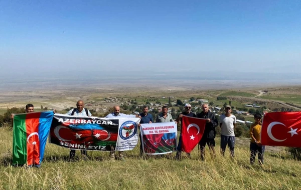 Bakının işğaldan azad edilməsi Ağrıdağa yürüşlə qeyd olunub - FOTO