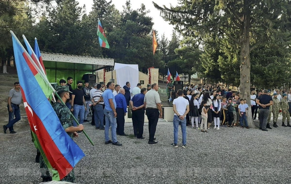 Ağstafada şəhid olmuş xüsusi təyinatlının xatirəsi əbədiləşdirildi - FOTO