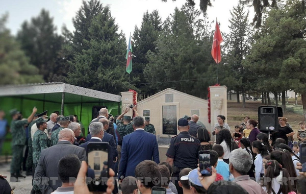 Ağstafada şəhid olmuş xüsusi təyinatlının xatirəsi əbədiləşdirildi - FOTO