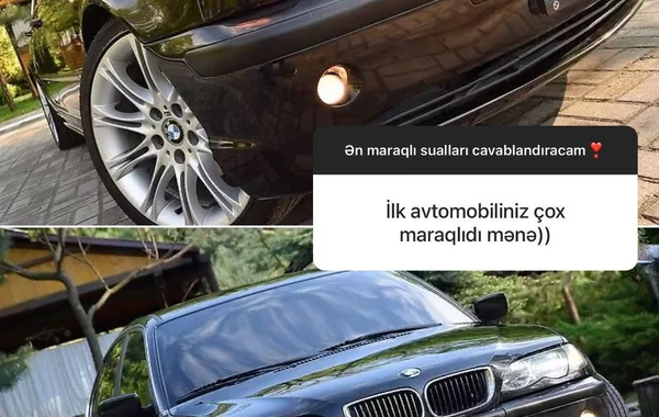 Günay İbrahimli ilk bahalı avtomobilinin görüntüsünü paylaşdı - FOTO