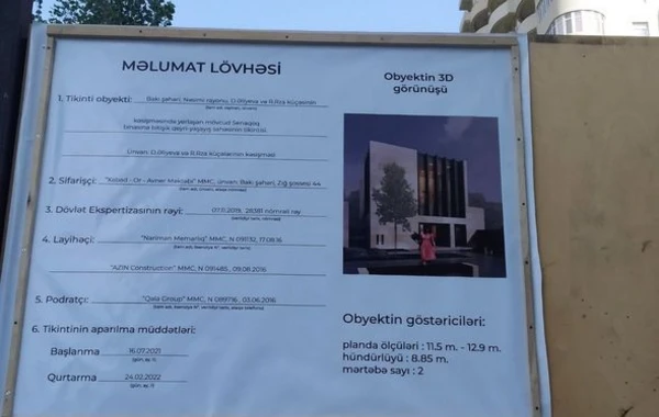Bakıda yəhudi məktəbi üçün yeni bina tikilir - FOTO