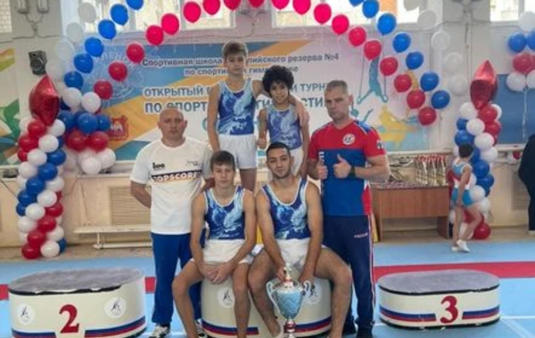 Azərbaycanlı idman gimnastı Rusiyada altı medal qazandı - VİDEO