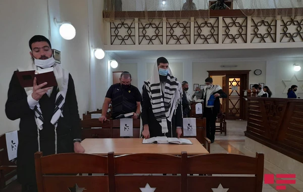 Bakı Avropa Yəhudilərinin sinaqoqunda şəhidlərin anım mərasimi keçirilib - FOTO