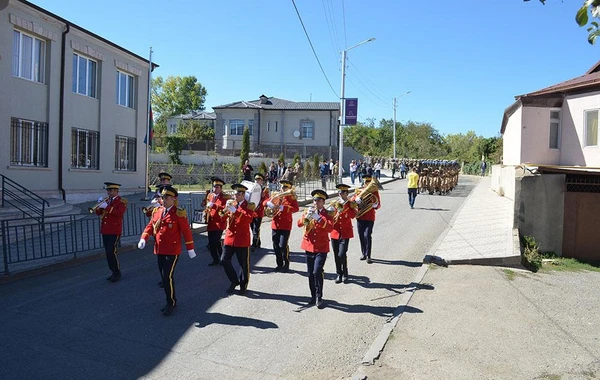 В Шуше прошло мероприятие по случаю годовщины Отечественной войны - ФОТО