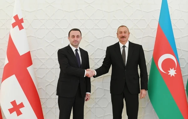 Президент Ильхам Алиев встретился с премьер-министром Грузии - ФОТО