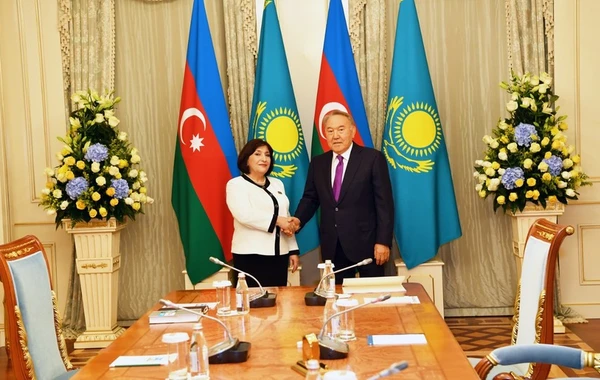 Sahibə Qafarova Nursultan Nazarbayevlə görüşdü