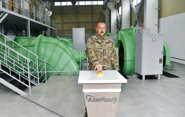 Президент принял участие в открытии гидроэлектростанций "Суговушан-1" и "Суговушан-2" - ФОТО