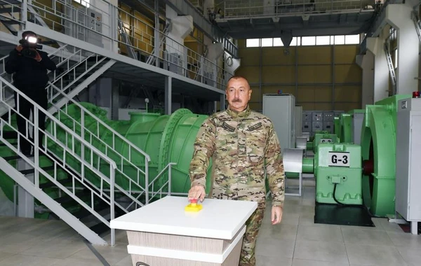 Президент принял участие в открытии гидроэлектростанций "Суговушан-1" и "Суговушан-2" - ФОТО