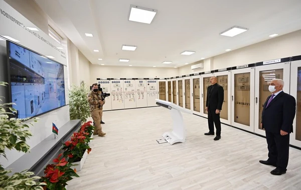 İlham Əliyev Cəbrayılda yeni yarımstansiyanın açılışını edib - FOTO