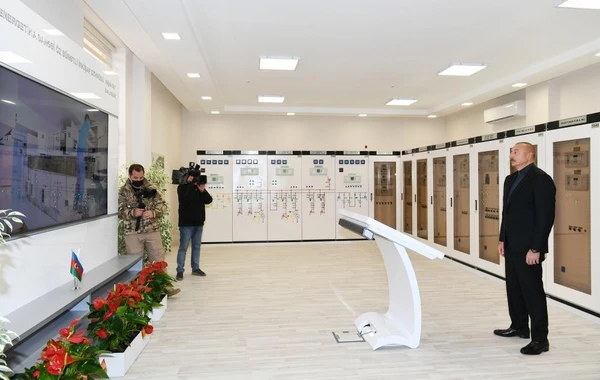 İlham Əliyev Cəbrayılda yeni yarımstansiyanın açılışını edib - FOTO