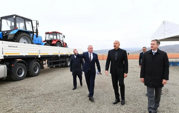 Cəbrayılda “KamAZ” servis mərkəzinin təməli qoyulub - FOTO
