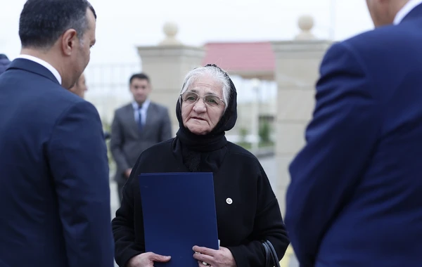 Şəhid ailələri və müharibə əlilləri üçün yeni yaşayış kompleksinin açılışı oldu - FOTO