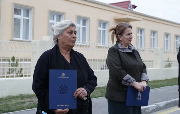 Şəhid ailələri və müharibə əlilləri üçün yeni yaşayış kompleksinin açılışı oldu - FOTO