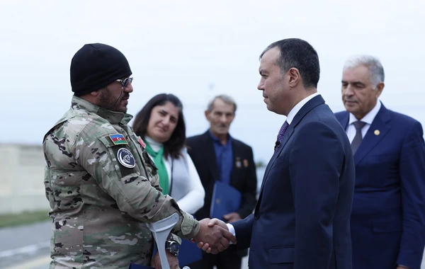 Şəhid ailələri və müharibə əlilləri üçün yeni yaşayış kompleksinin açılışı oldu - FOTO