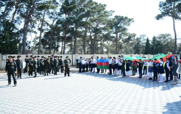 Vətən Müharibəsi şəhidi leytenant Samir Əliyevin məzarı ziyarət olundu - FOTO