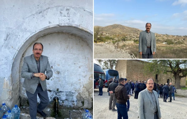 Türkiyə səfiri Suqovuşanda nar topladı - FOTO