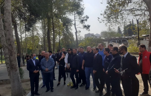 Ukrayna Ali Radasının üzvləri Gəncə şəhərində səfərdədirlər - FOTO