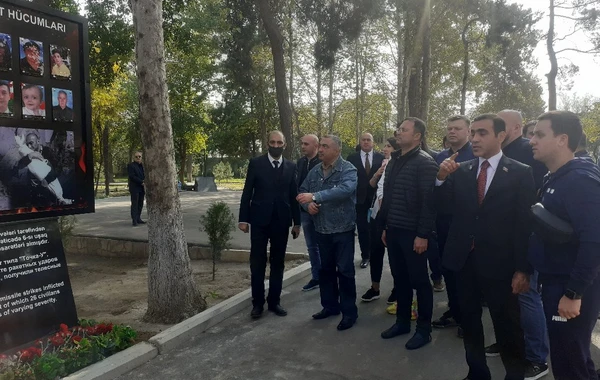 Ukrayna Ali Radasının üzvləri Gəncə şəhərində səfərdədirlər - FOTO
