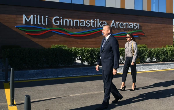 Prezident Milli Gimnastika Arenasının yeni məşq binasında yaradılan şəraitlə tanış olub - FOTO