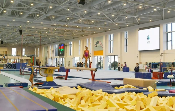 Prezident Milli Gimnastika Arenasının yeni məşq binasında yaradılan şəraitlə tanış olub - FOTO