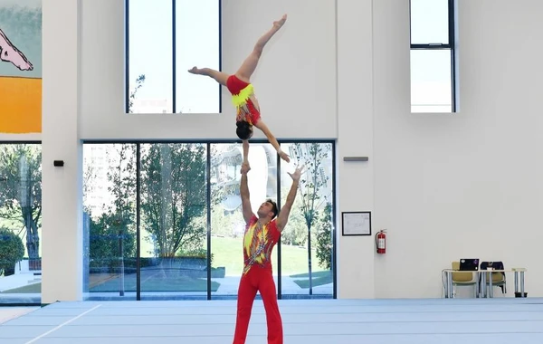 Prezident Milli Gimnastika Arenasının yeni məşq binasında yaradılan şəraitlə tanış olub - FOTO