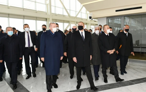 Президенты Азербайджана и Турции приняли участие в открытии Международного аэропорта Физули - ВИДЕО